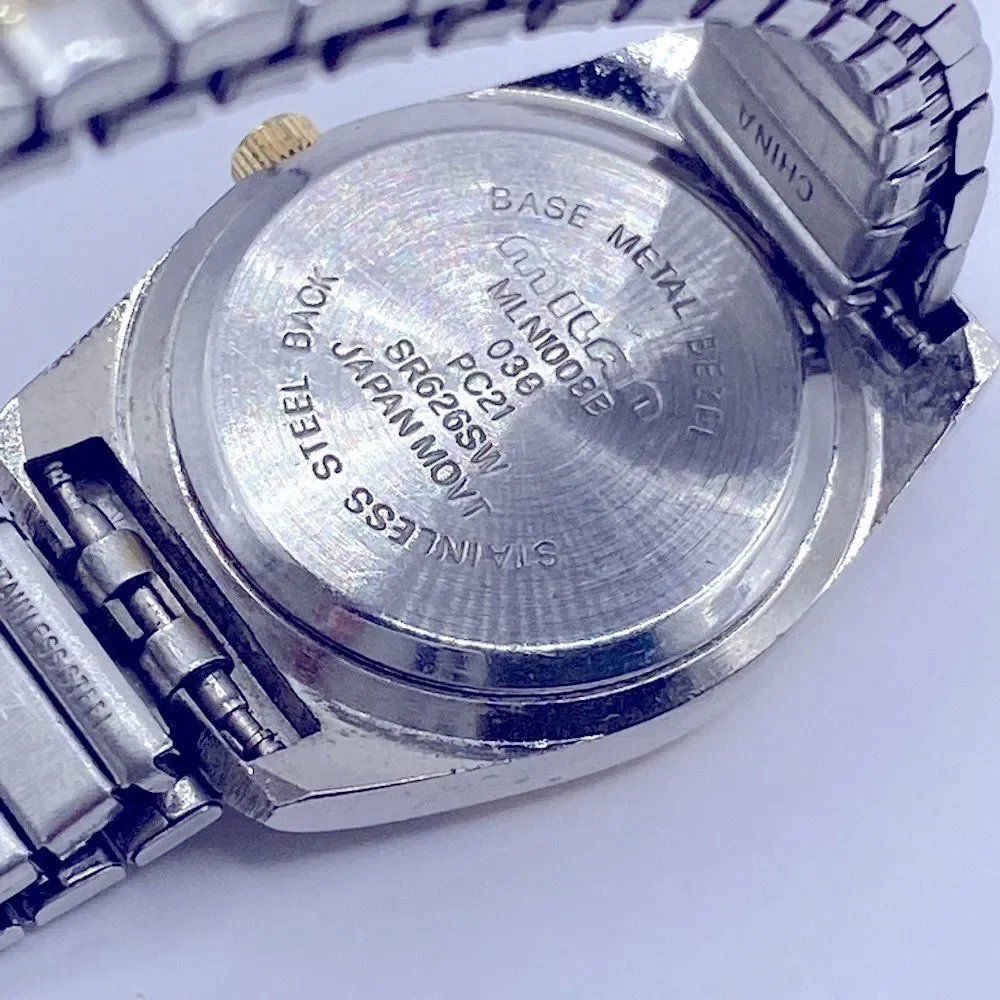 Working! Milan Diamond Quartz Minimalist Two Tone Stretch Band Watch